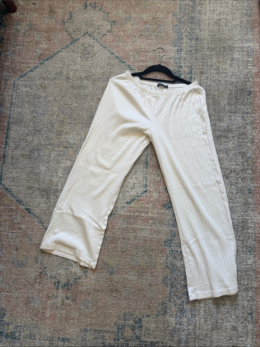 Brandy Melville Ribbed Wide-Leg Lounge Pants